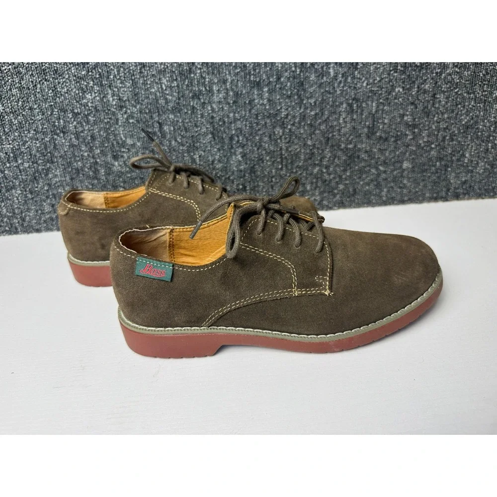 G.H. Bass Bass-Junior 2 Brown Suede Leather Oxford Shoes Size 5M Excellent